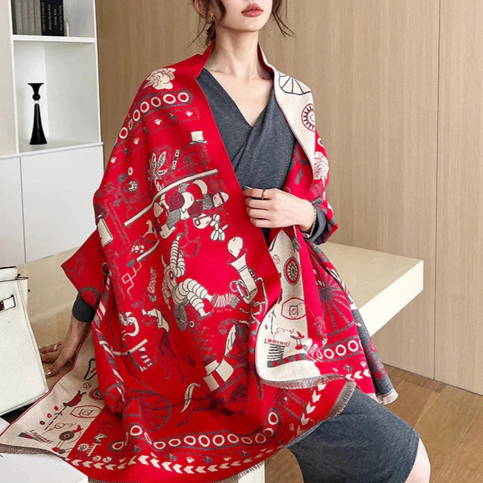 Laure Luxurious Pashmina Scarf Shawl Wrap