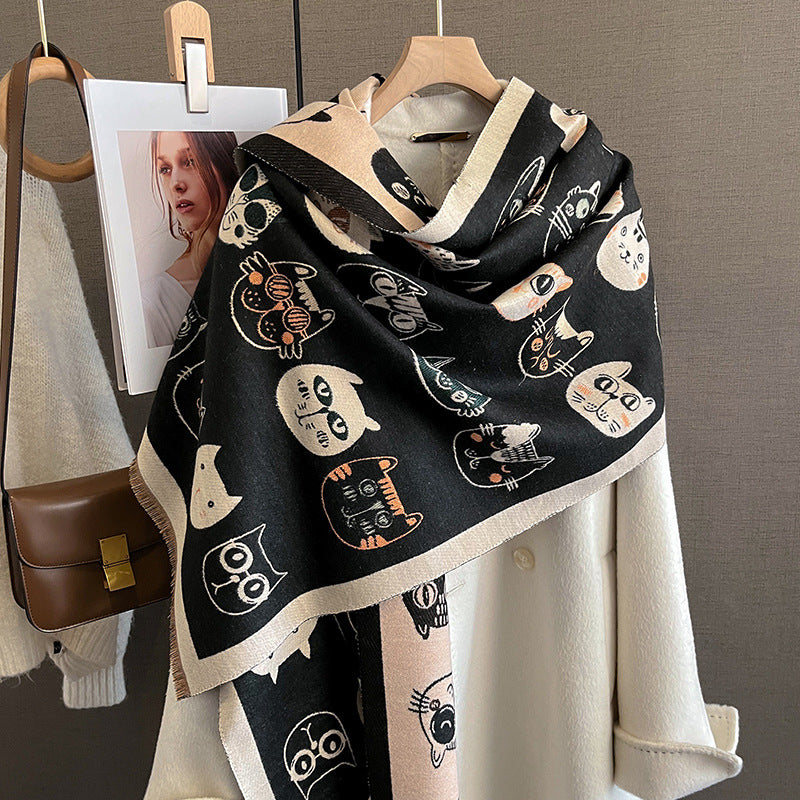 Kala Jela Luxury Pashminas Scarves / Cats