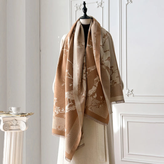 Biondina Pashmina Scarf Khaki