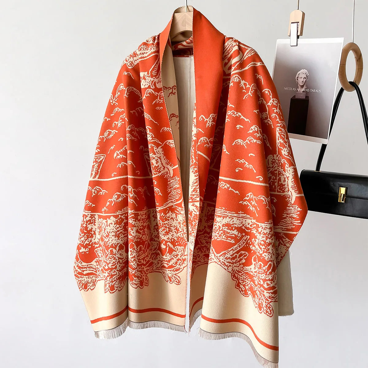 Alda Pashmina Scarf Orange