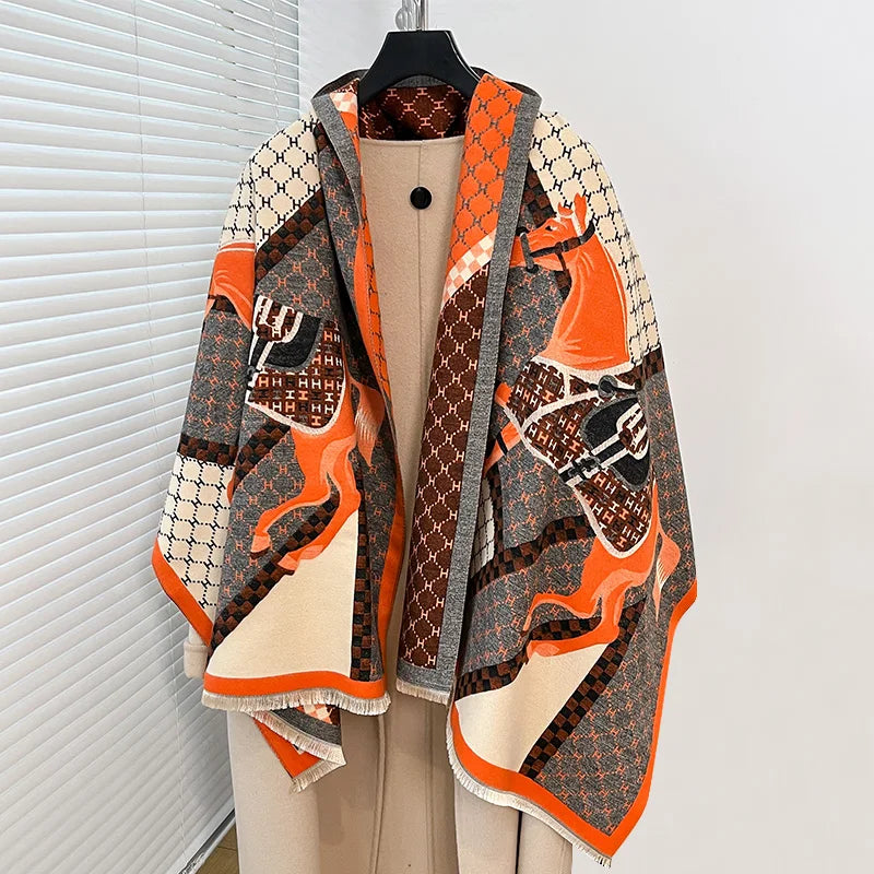 Cezanne Pashmina Scarf Orange