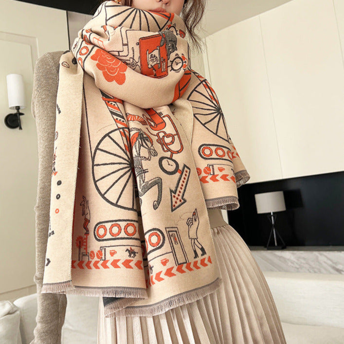 Laure Luxurious Pashmina Scarf Shawl Wrap