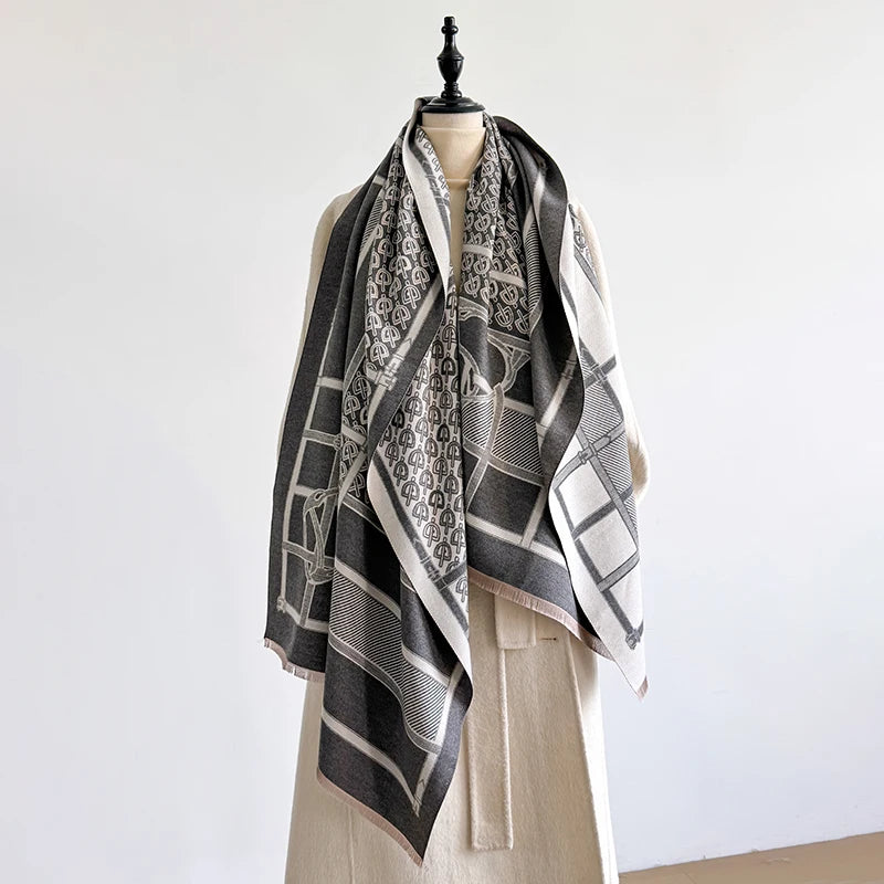 Seniga Pashmina Scarf Gray