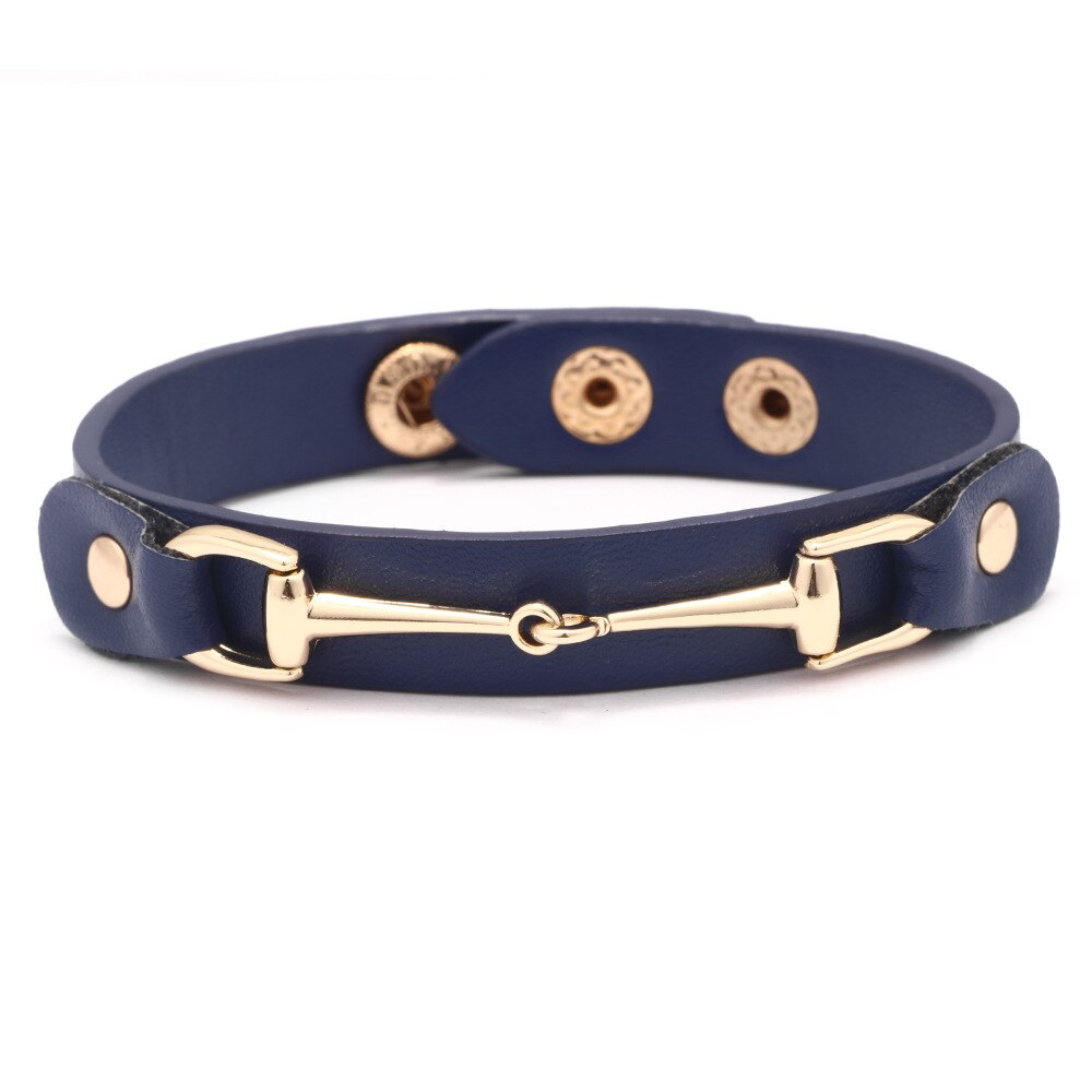 Leather Snaffle Bit Bracelet