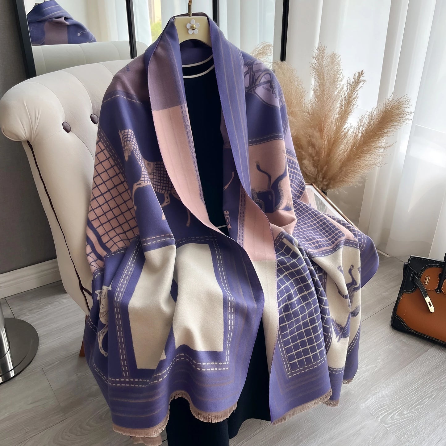Duna Pashmina Scarf Purple