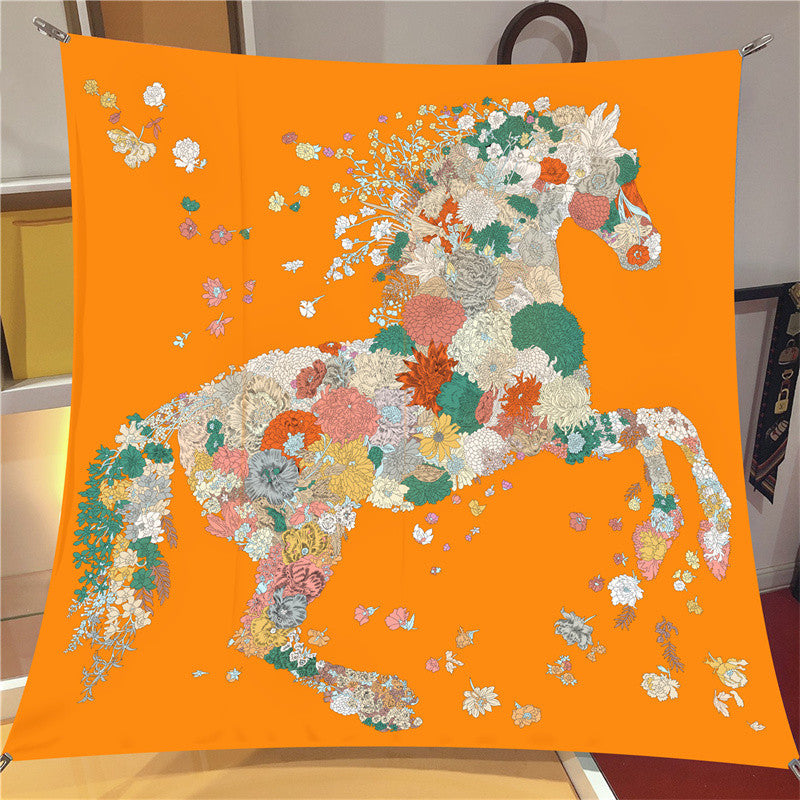 Pia Orange Scarf / 90cm
