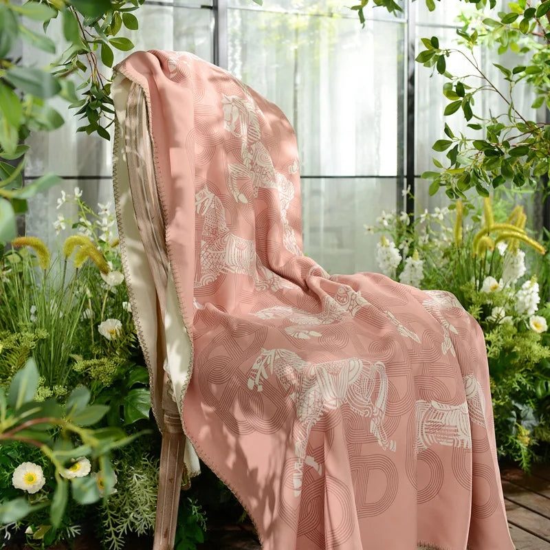 Baldassare Horse Print Blankets