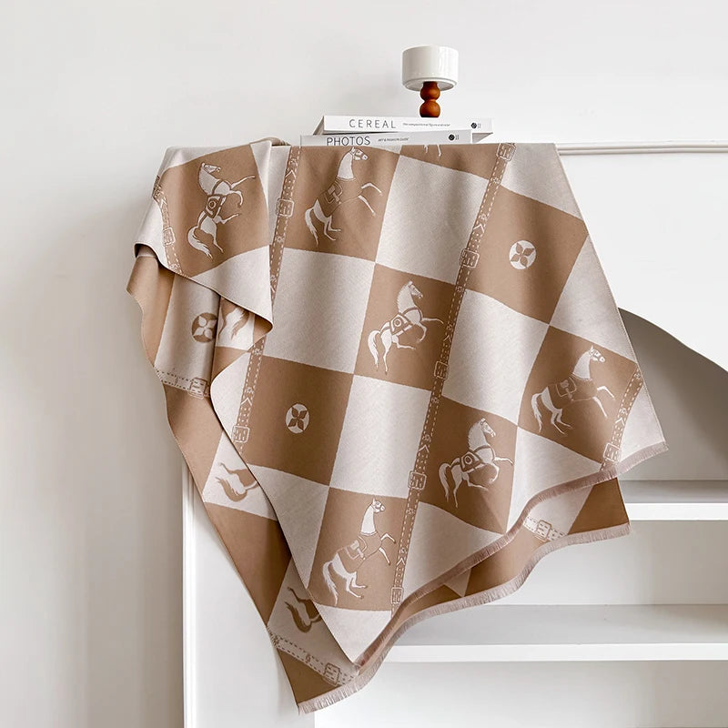 Zubiena Pashmina Scarf Khaki