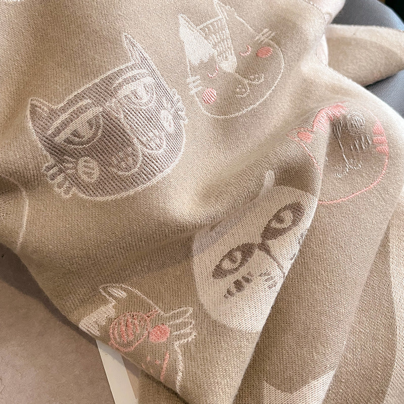 Kala Jela Luxury Pashminas Scarves / Cats