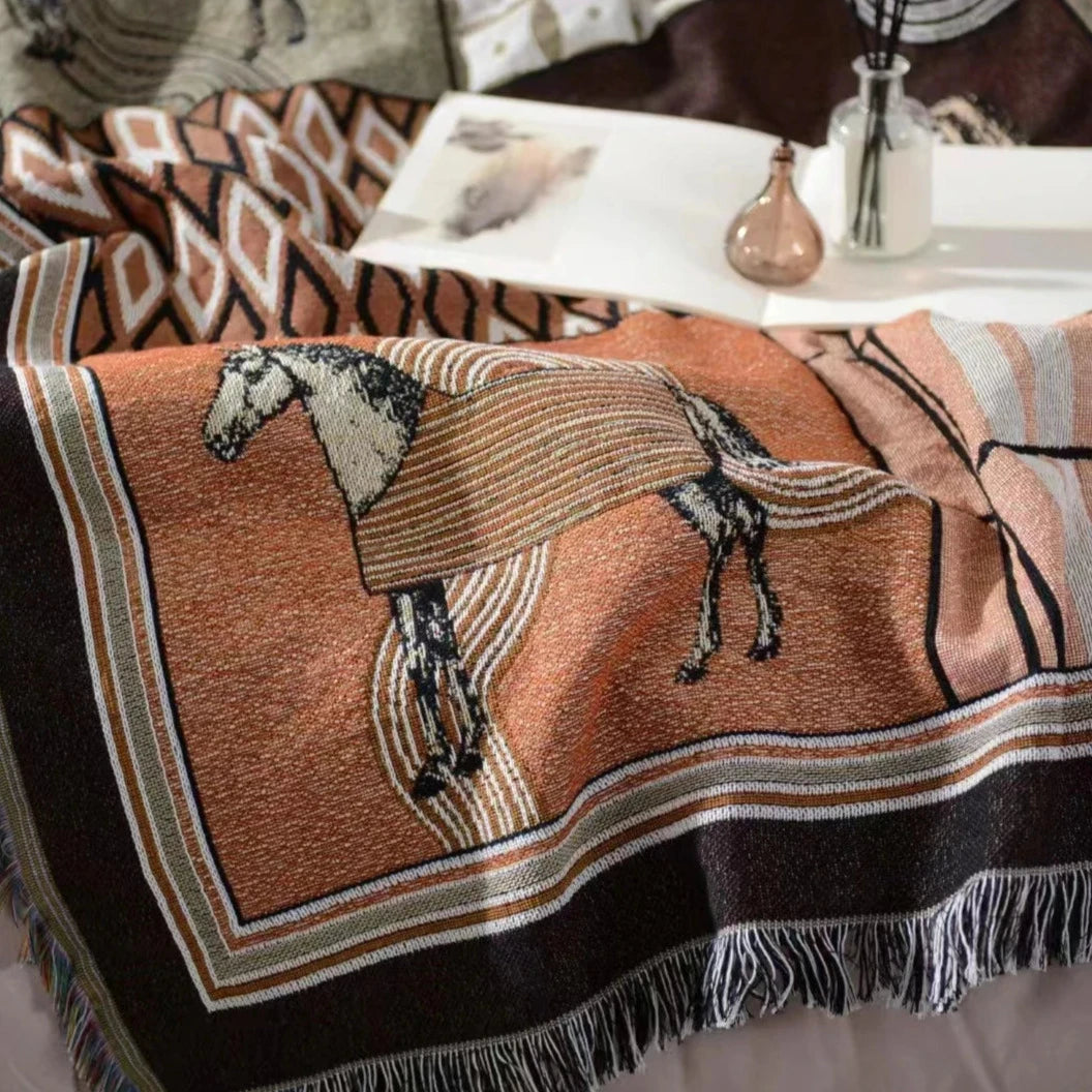 Ademaro Tassel Cotton Blanket