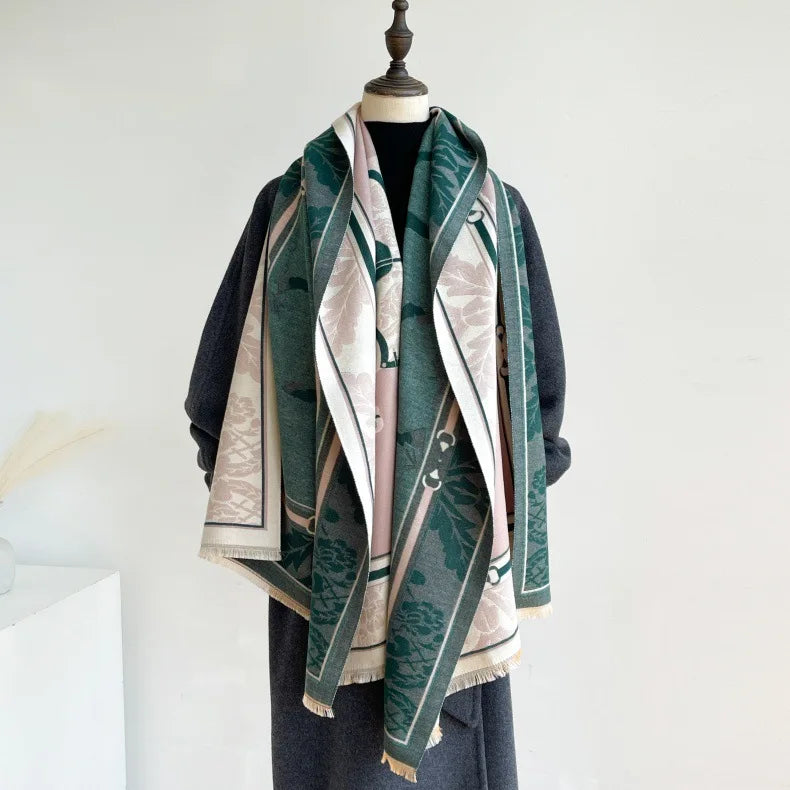 Aria Pashmina Scarf Green