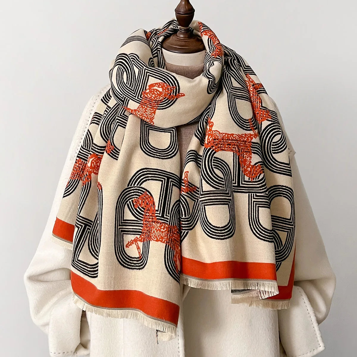 Pina Pashmina Scarf Beige