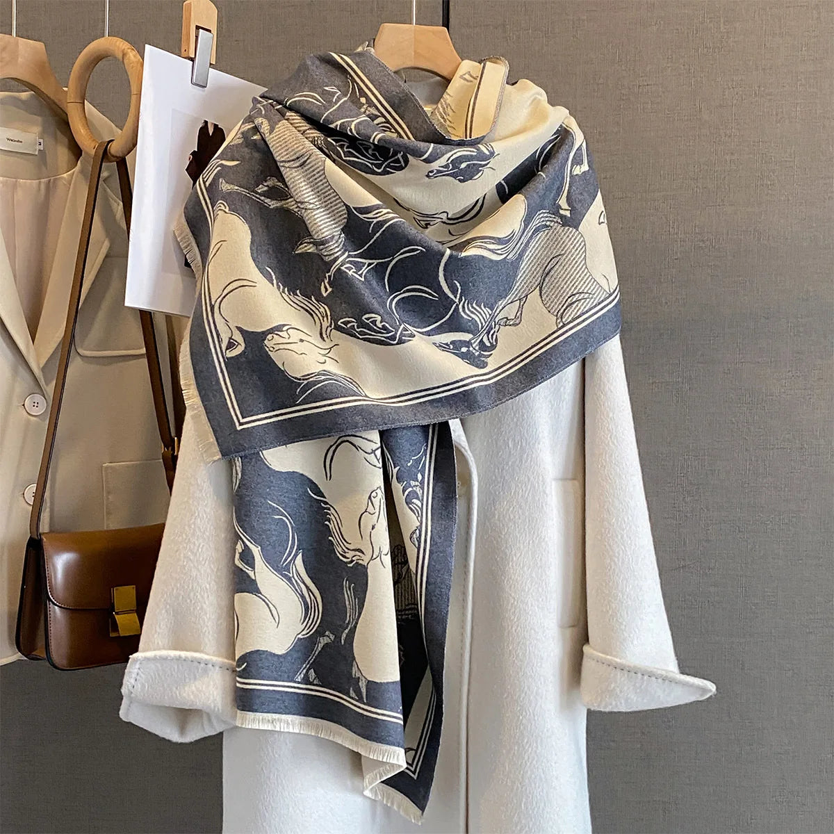 Aprilia Pashmina Scarf Gray
