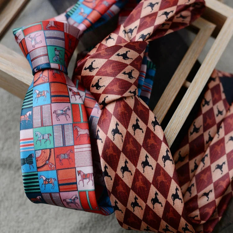 Men's Tie Horse Perr