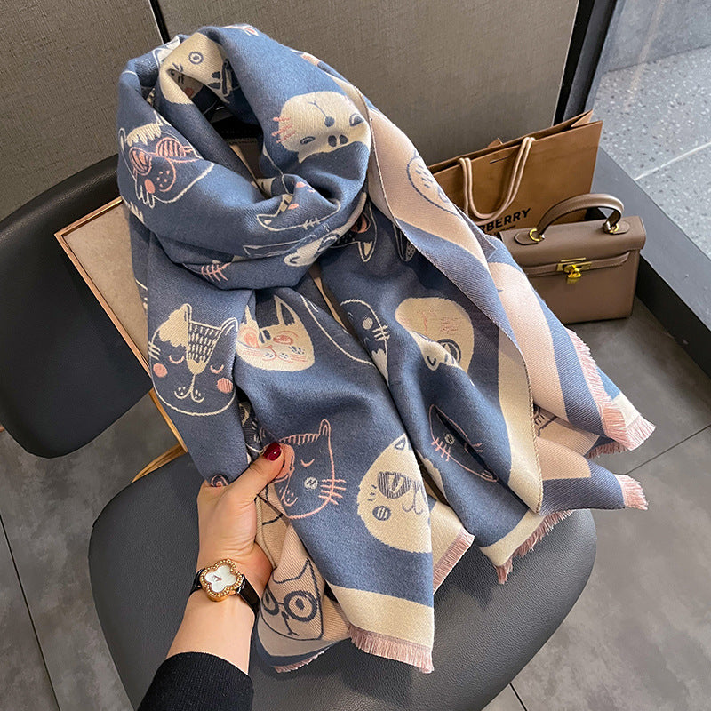 Kala Jela Luxury Pashminas Scarves / Cats