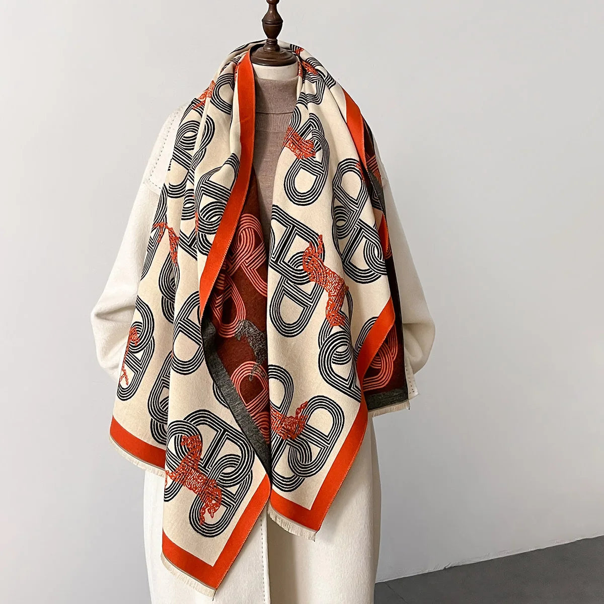 Pina Pashmina Scarf Beige