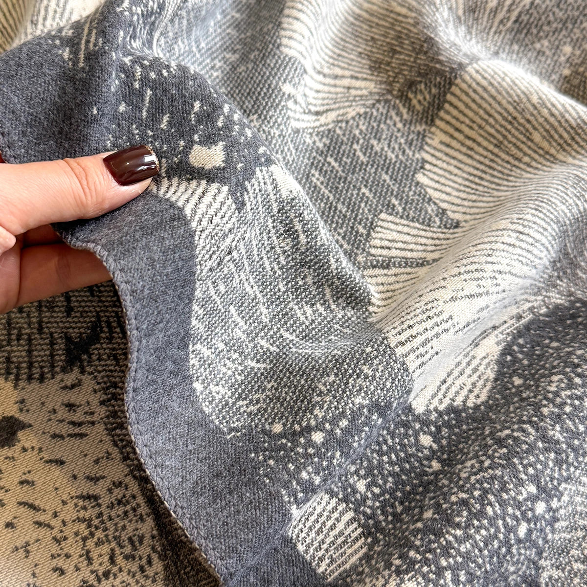 Mascia Pashmina Scarf Gray