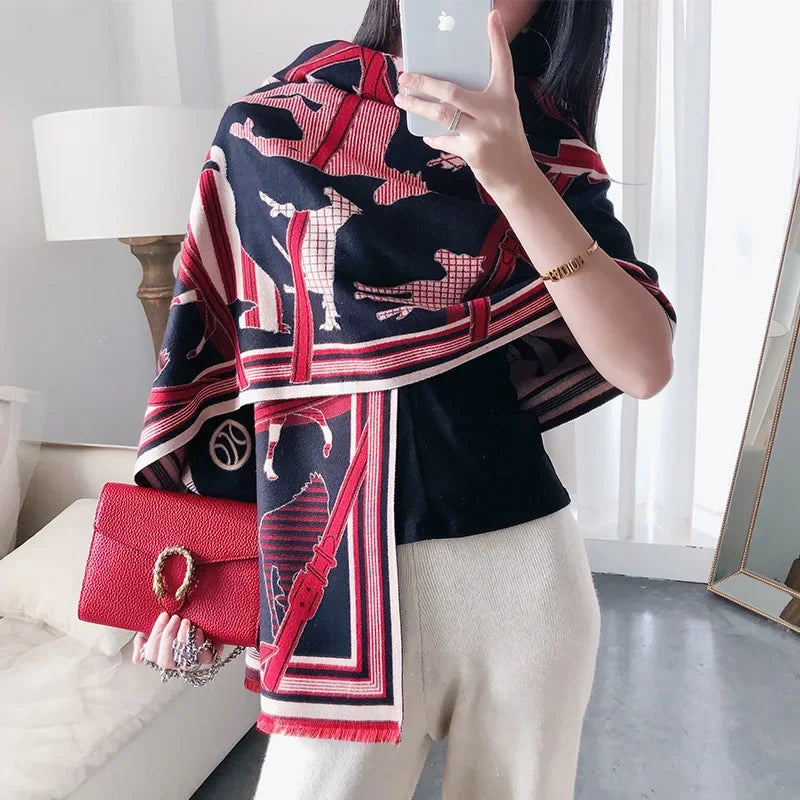 Apolline Pashmina Scarf Black