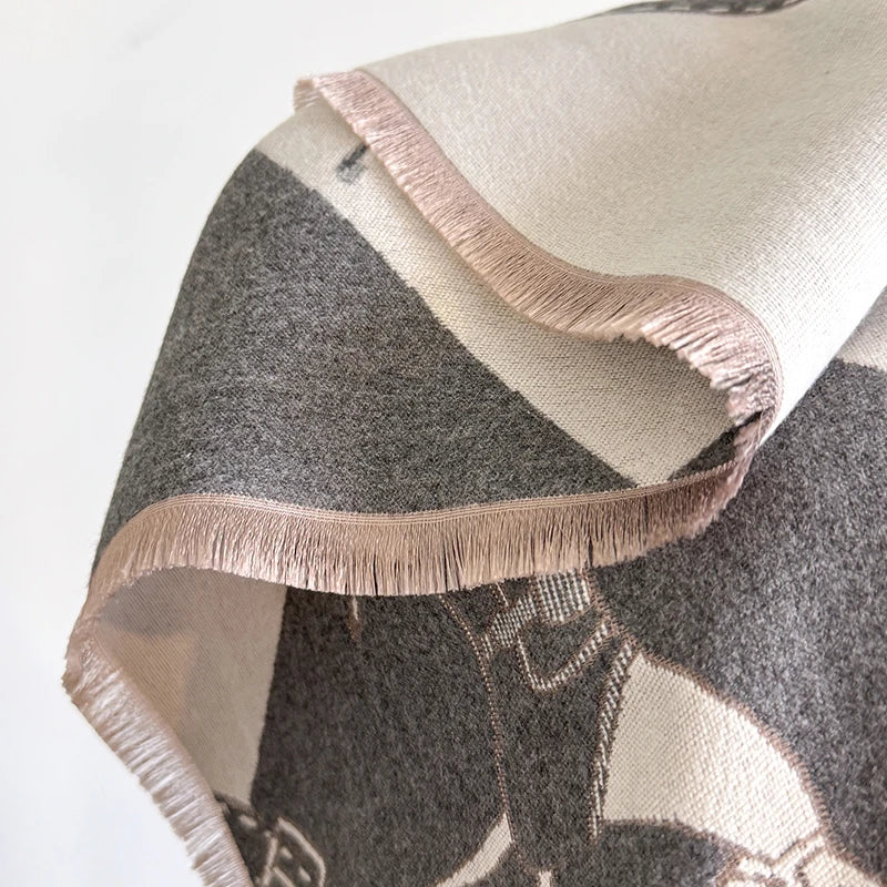 Zubiena Pashmina Scarf Gray
