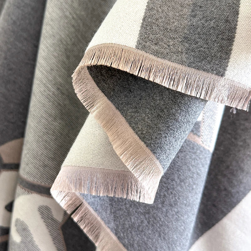 Norcia Pashmina Scarf Gray