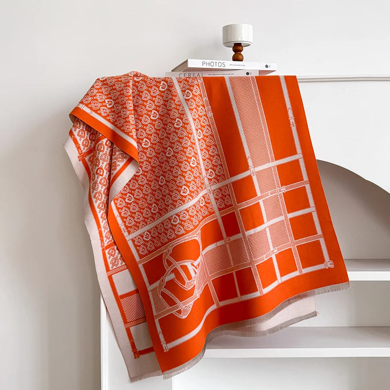 Seniga Pashmina Scarf Orange