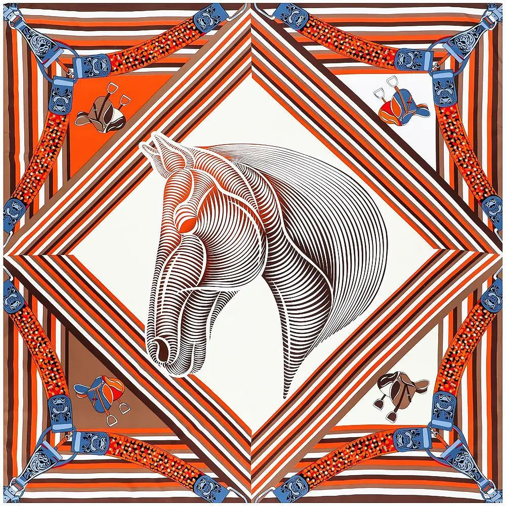 Jole Orange Scarf / 130cm