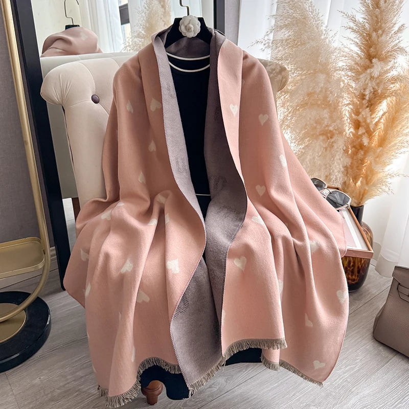 Cuore Pashmina Scarf Pink