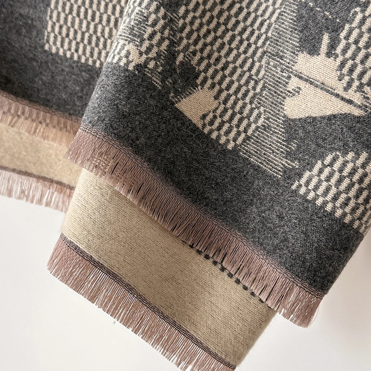 Biondina Pashmina Scarf Gray