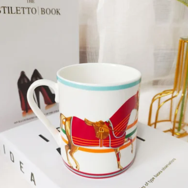 Horse Bone China Mug