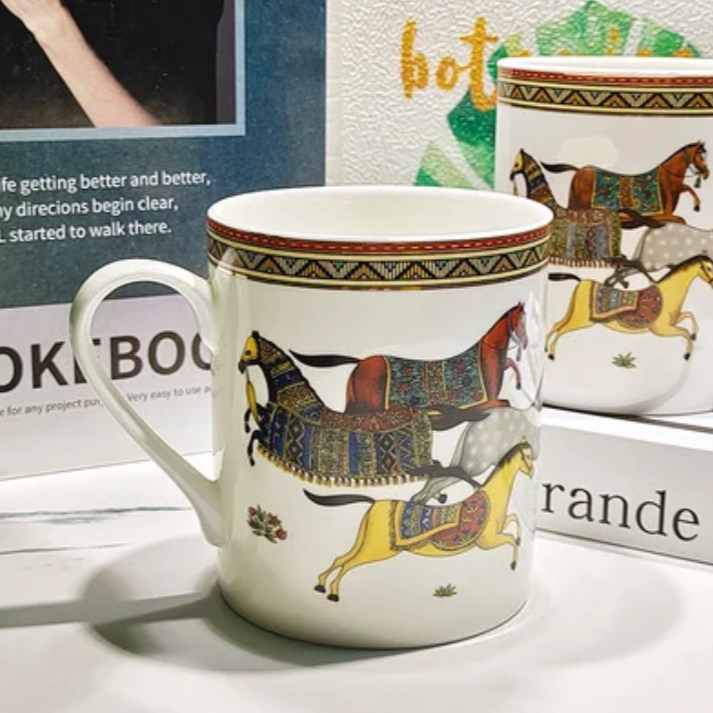 Horse Bone China Mug