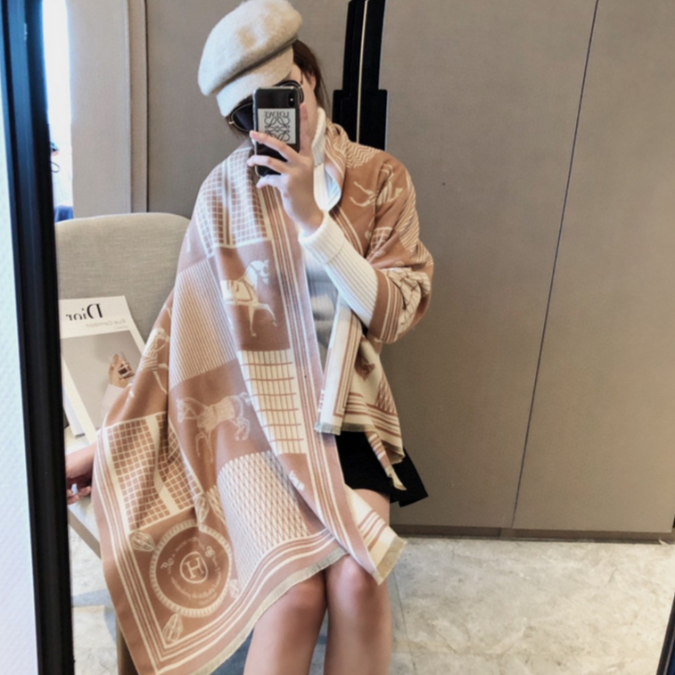 Cyrene Pashmina Scarf Beige