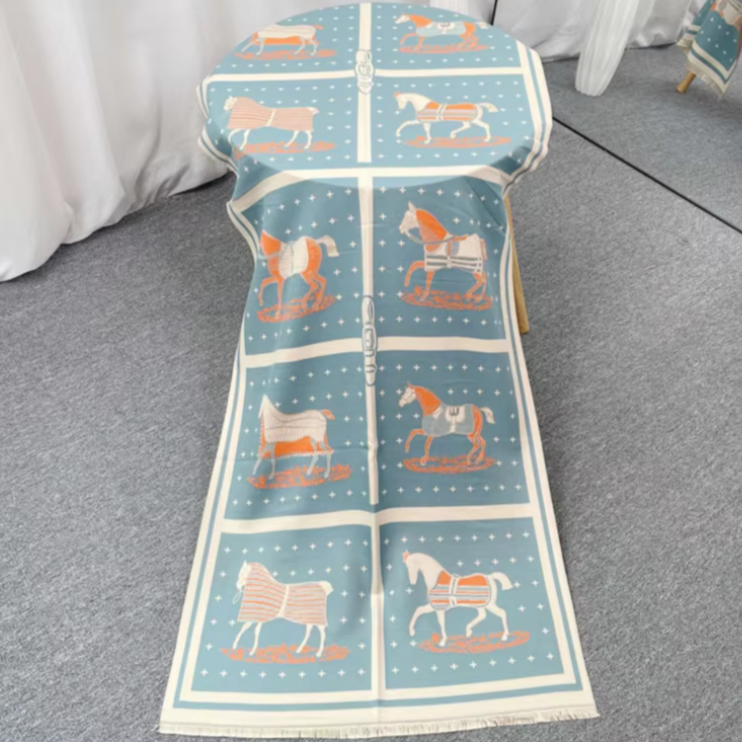 Bettona Pashmina Scarf Blue