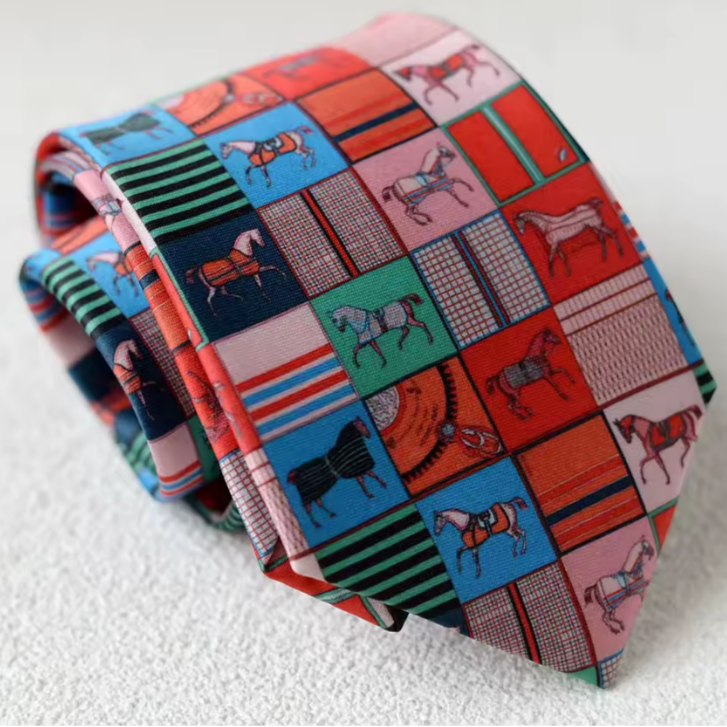 Men's Tie Horse Perr