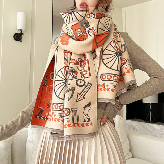 Laure Luxurious Pashmina Scarf Shawl Wrap