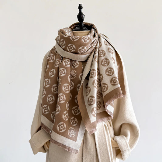 Scilla Pashmina Scarf Khaki