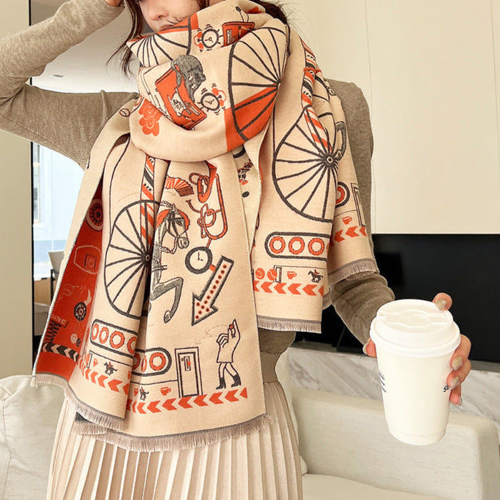 Laure Luxurious Pashmina Scarf Shawl Wrap