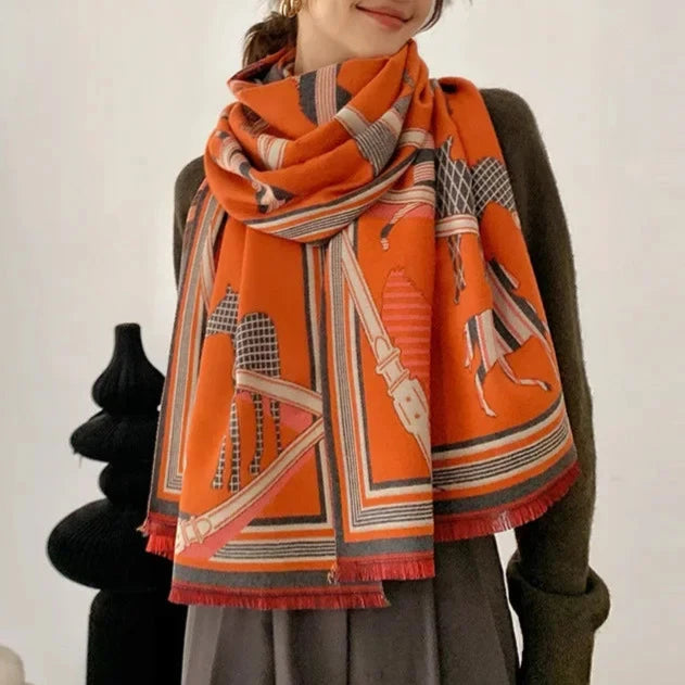 Appoline Pashmina Scarf Orange