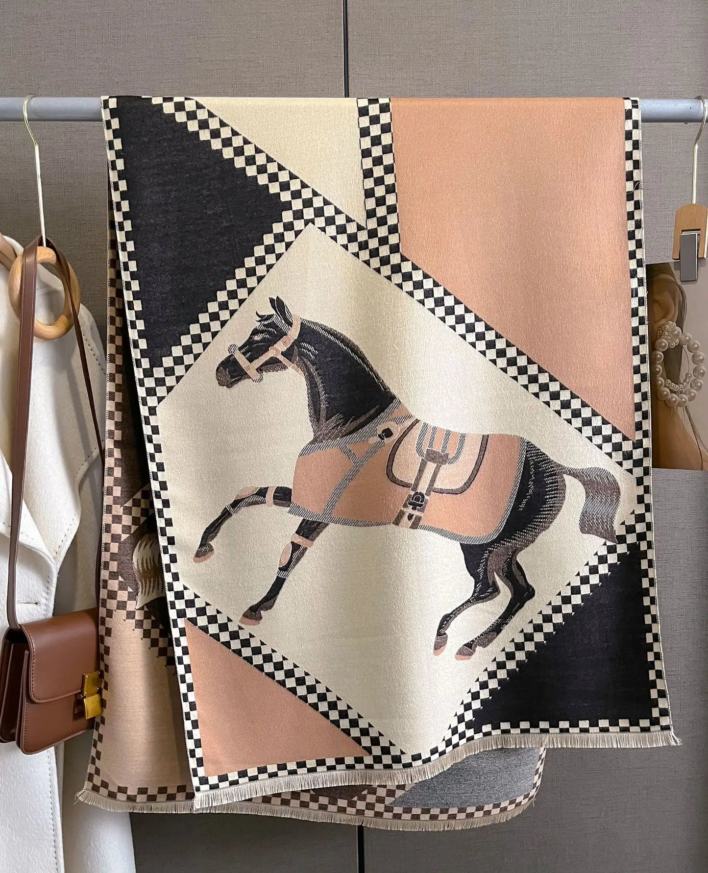 Alba Pashmina Scarf Nude