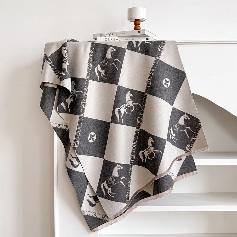 Zubiena Pashmina Scarf Gray