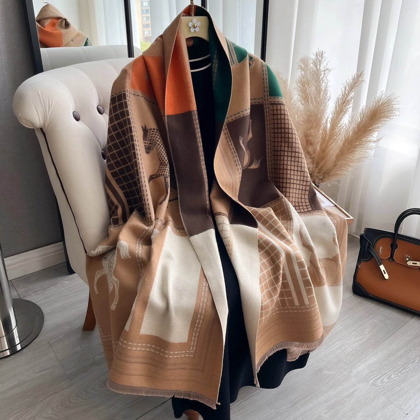 Duna Pashmina Scarf Khaki