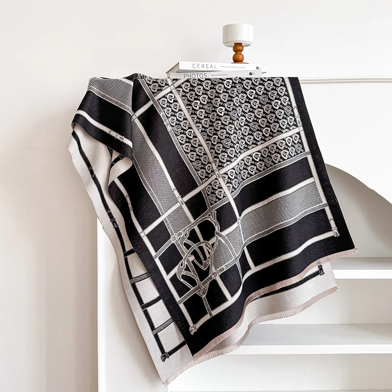 Seniga Pashmina Scarf Black