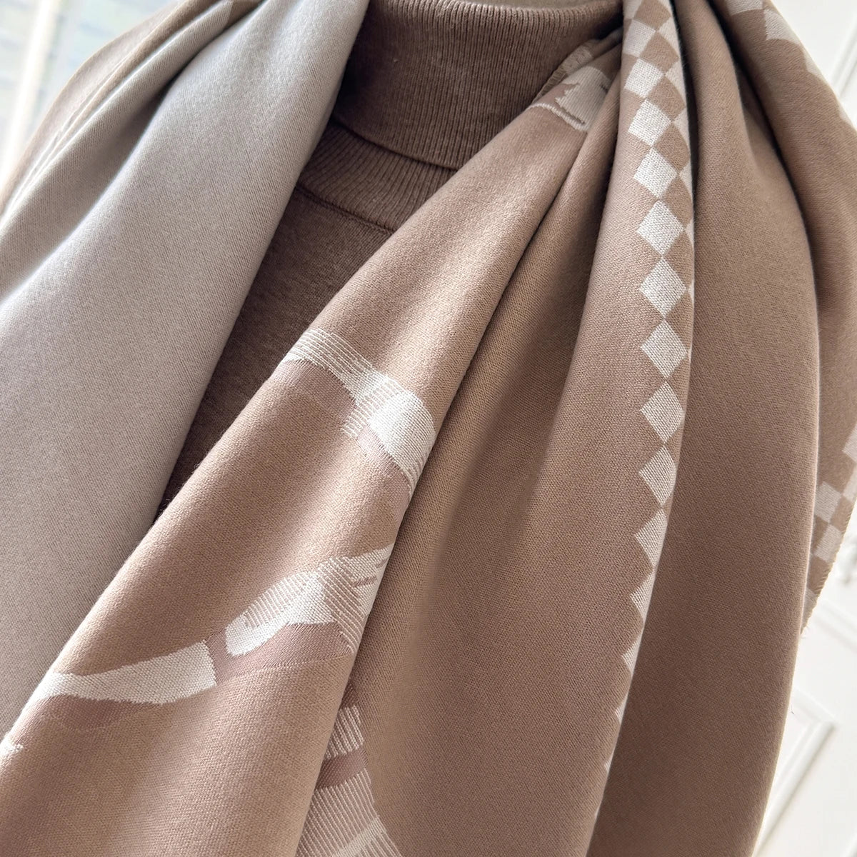 Piona Pashmina Scarf Khaki