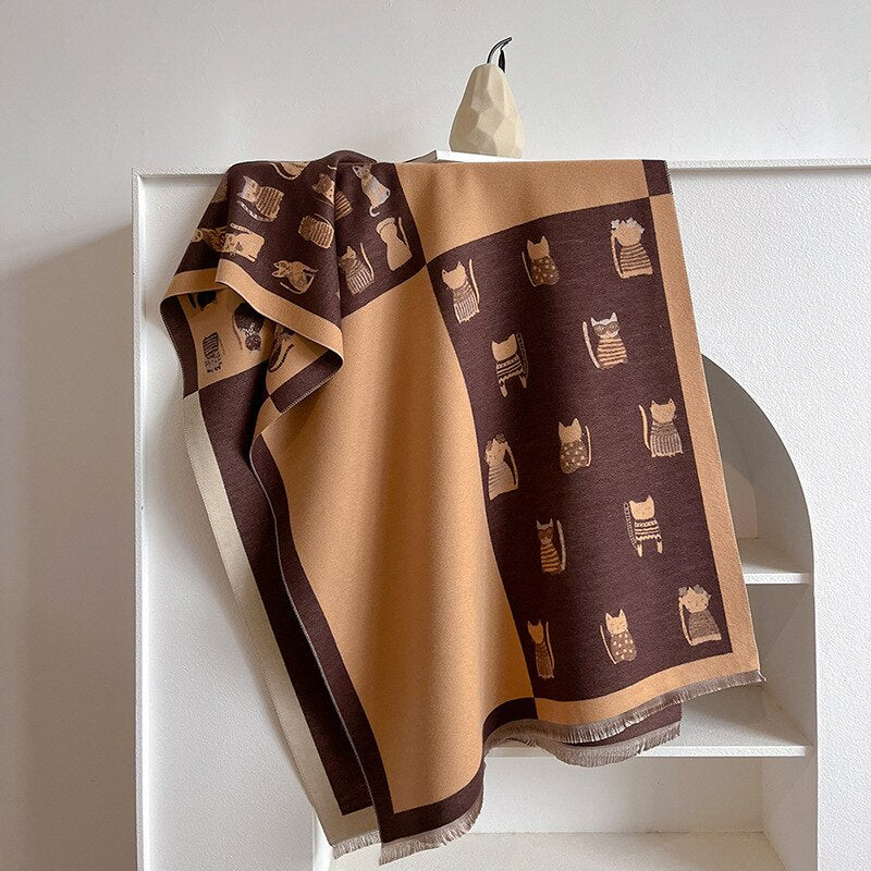 Nana Luxury Pashminas Scarves / Cats