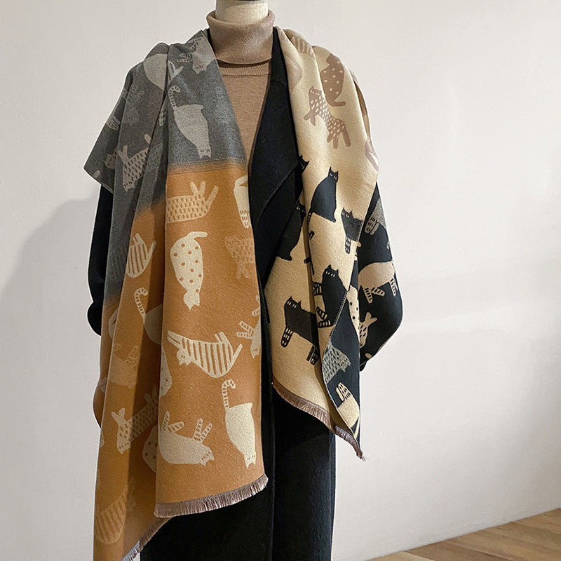 Jela Luxury Pashminas Scarves / Cats