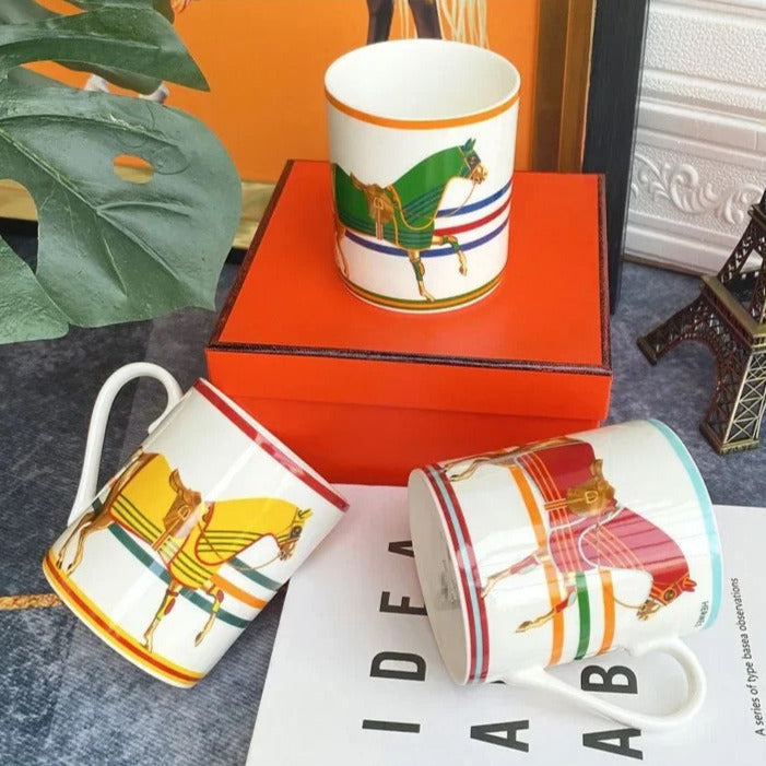 Horse Bone China Mug