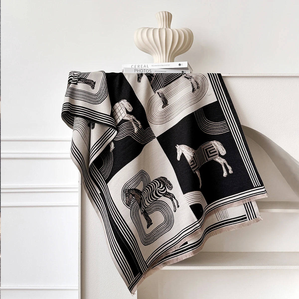 Belluno Pashmina Scarf Black