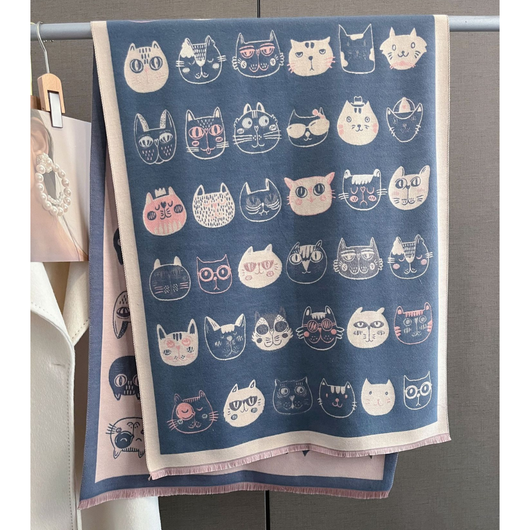 Kala Jela Luxury Pashminas Scarves / Cats