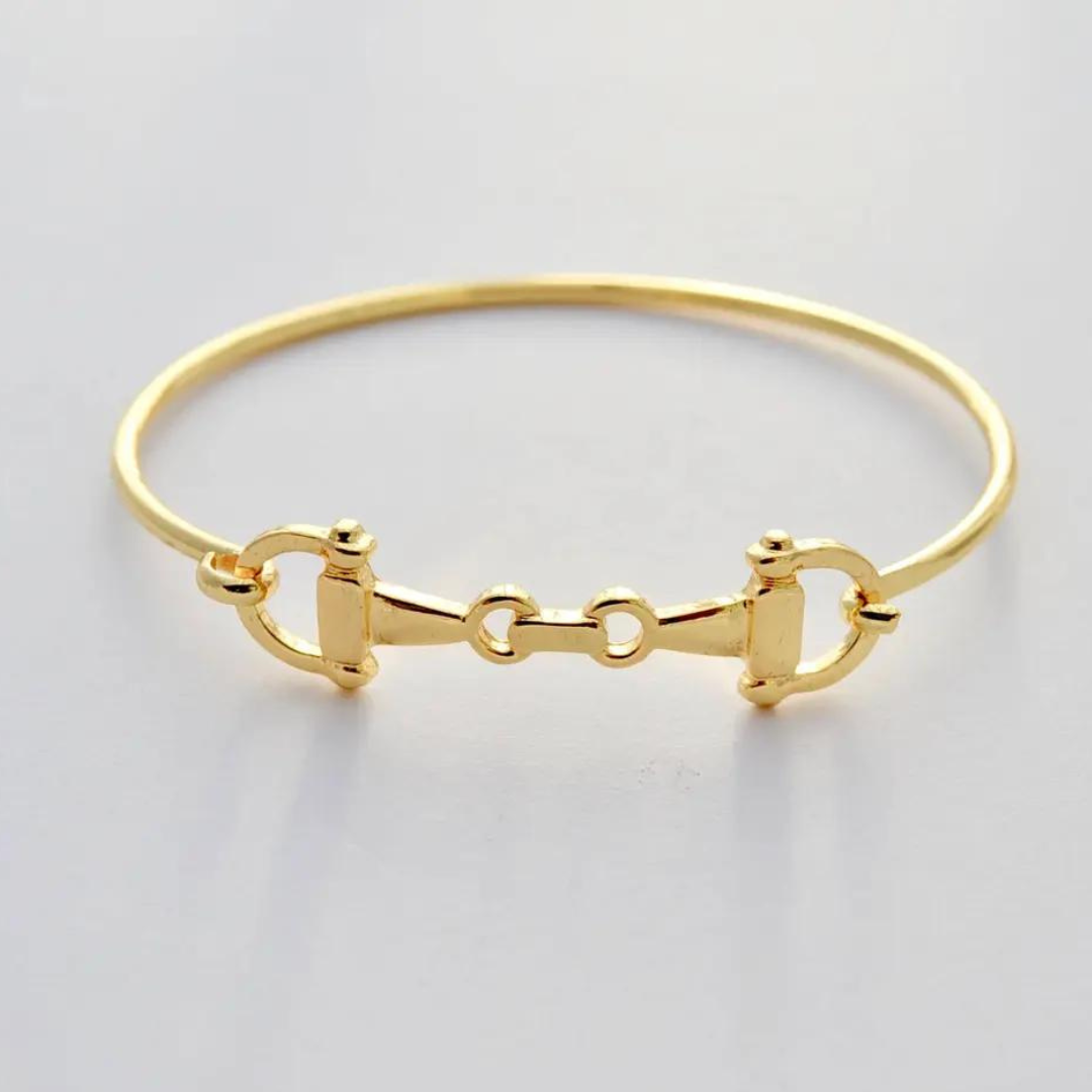 Snaffle Bit Bracelet (Gold, Rose Gold, Silver)
