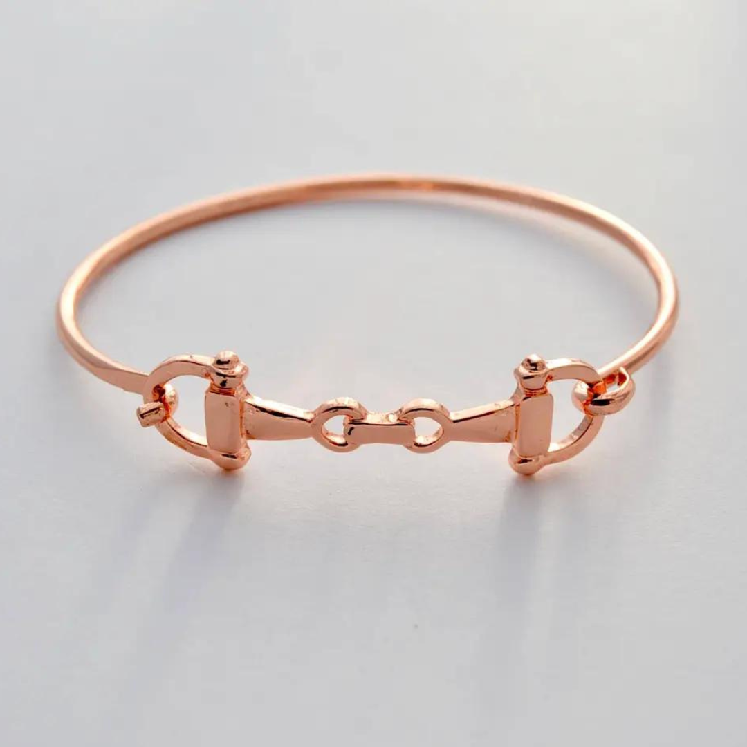 Snaffle Bit Bracelet (Gold, Rose Gold, Silver)