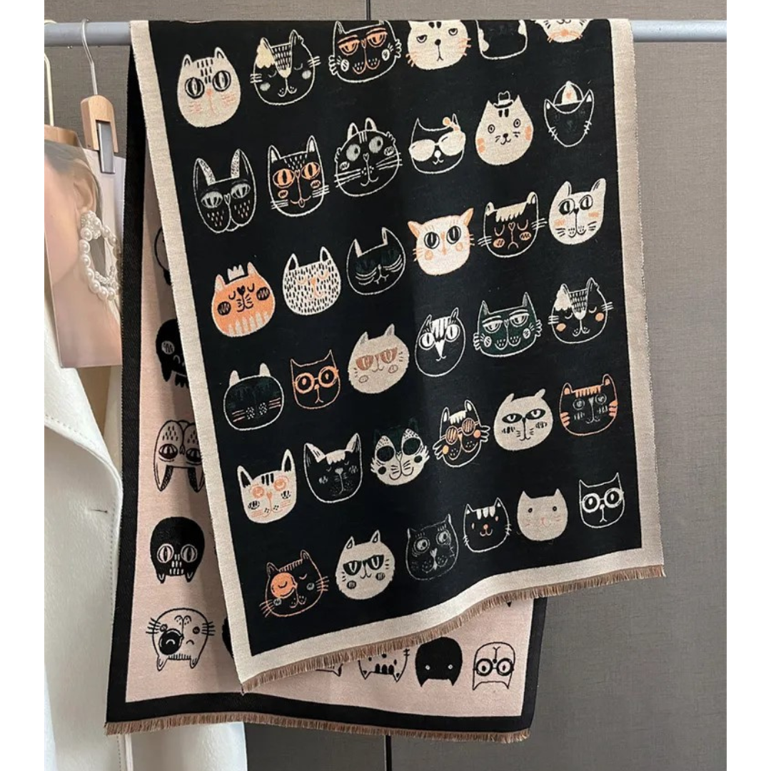 Kala Jela Luxury Pashminas Scarves / Cats
